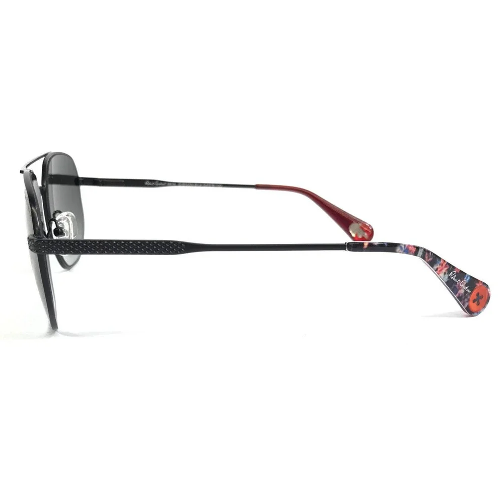 Roberto Graham Sunglasses GIBSON BLK Black Aviator Frame w/ Gray Gradient Lenses